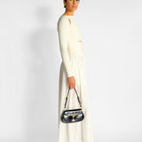 Knit Cotton Split Maxi Dress