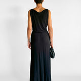 High Neck Drawcord Dress