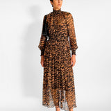 Wavelength Shirred Midi Dress