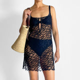 French Lace Mini Dress