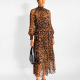 Wavelength Shirred Midi Dress