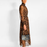 Wavelength Shirred Midi Dress