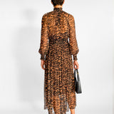 Wavelength Shirred Midi Dress