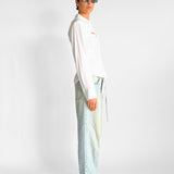 Nappe Cutout Woven Shirt
