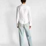 Nappe Cutout Woven Shirt