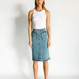 Schiffer Denim Midi Skirt