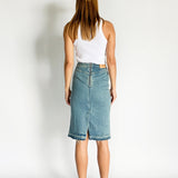 Schiffer Denim Midi Skirt