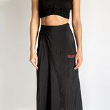 Cotton Silk Wrap Skirt