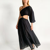 Asymmetric Wave Dress