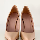 Patent Pumps With Bamboo Heel