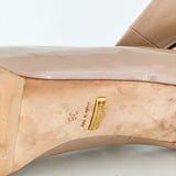 Patent Pumps With Bamboo Heel