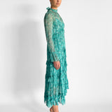 Moncur Gathered Frill Dress