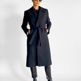 Wool Blend Belted Coat