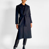 Wool Blend Belted Coat