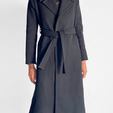 Wool Blend Belted Coat