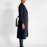 Wool Blend Belted Coat