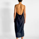 Backless Linen Dress