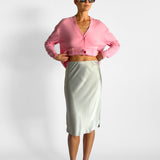 Satin Midi Skirt