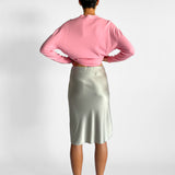 Satin Midi Skirt