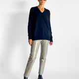 V Neck Merino Blend Sweater