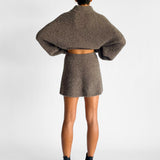 Boyd Boucle Half Zip Sweater and Skirt Set