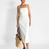 Ruched Column Dress