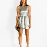 Silver Mini Dress