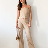 Wool Bustier & Pant Set