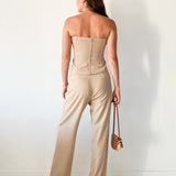 Wool Bustier & Pant Set