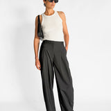 Wool Pinstripe Pocket Pants
