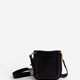 Leather Whipstitch Crossbody Handbag