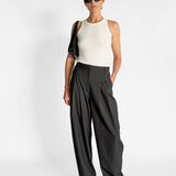 Wool Pinstripe Pocket Pants