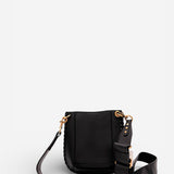 Leather Whipstitch Crossbody Handbag