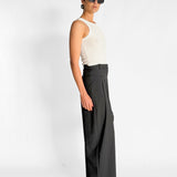 Wool Pinstripe Pocket Pants