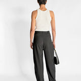 Wool Pinstripe Pocket Pants