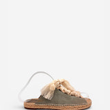Harper Lace Up Espadrille Slides