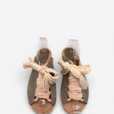 Harper Lace Up Espadrille Slides