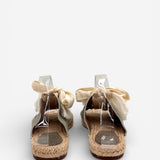 Harper Lace Up Espadrille Slides