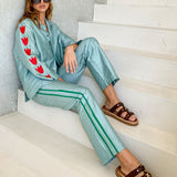 Silk Shirt & Pant Set