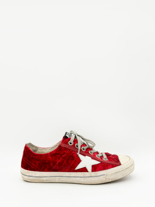 V Star Velvet Sneakers