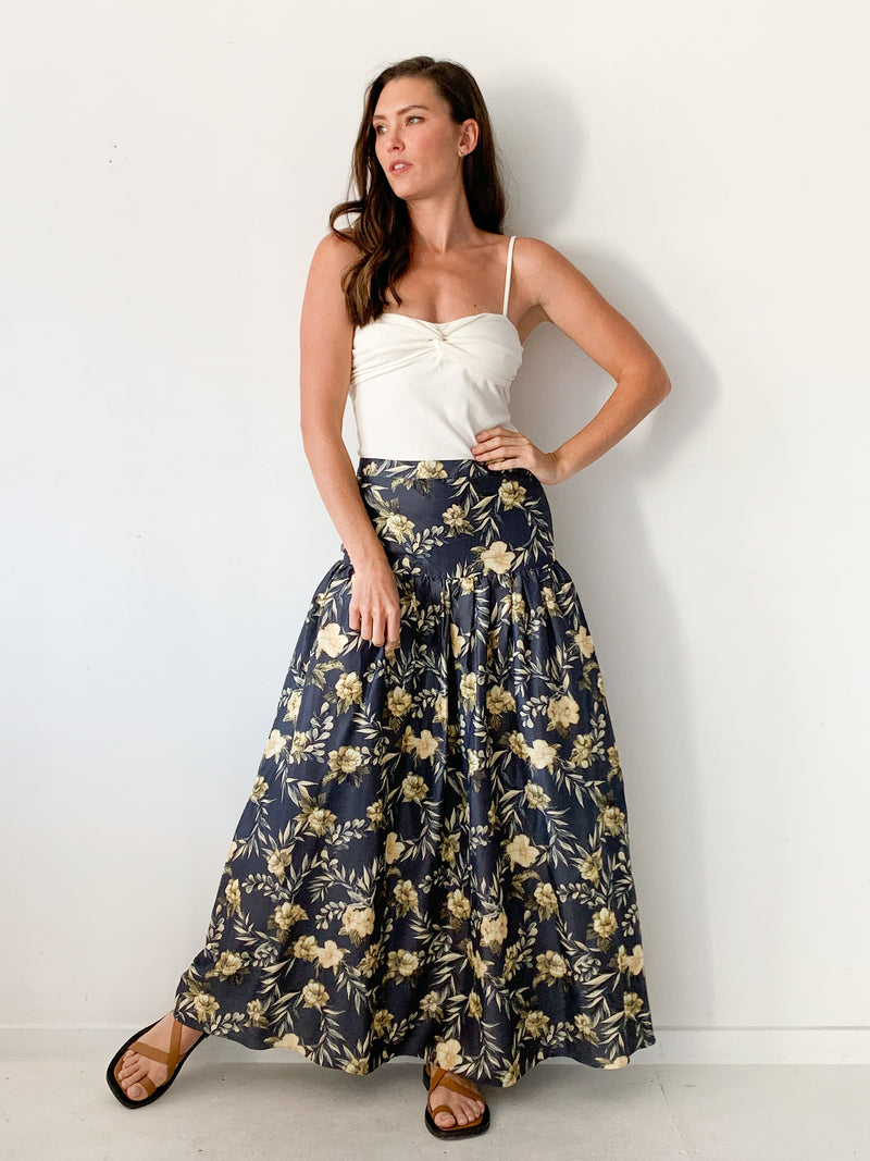 Carmen Floral Print Maxi Skirt