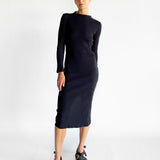 Long Sleeve Rib Dress