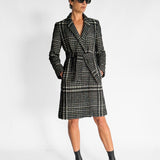Wool Blend Double Breasted Coat