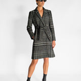 Wool Blend Double Breasted Coat