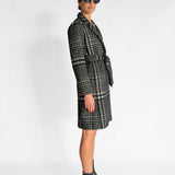 Wool Blend Double Breasted Coat