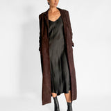 Suede Tailored Coat