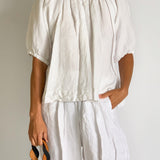 White Linen Shirt And Pant Set