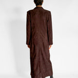 Suede Tailored Coat