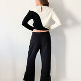 Gwyneth Cuffed Split Hem Trousers