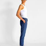 Pinstripe Straight Leg Pants